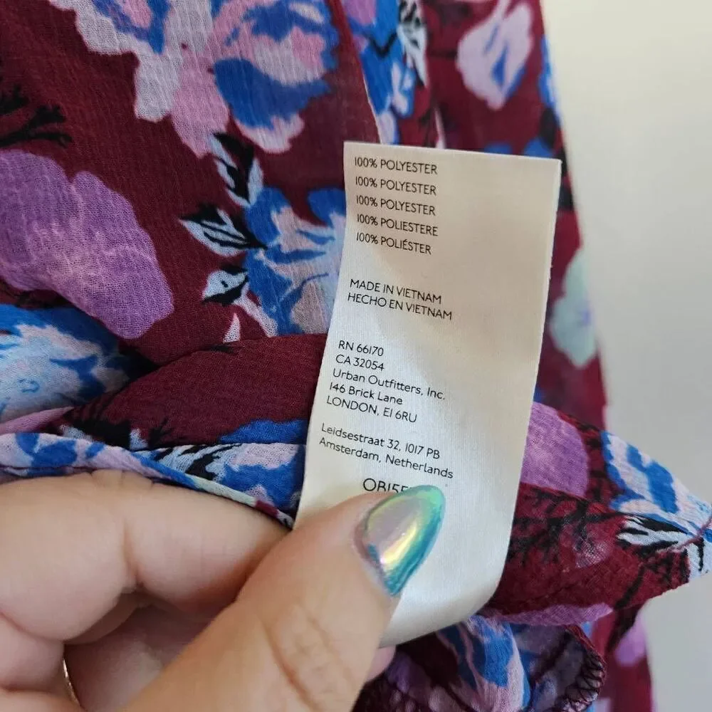 NWT Free People Maybel Blouse in Shiraz